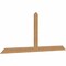 Ekena Millwork Portland Timber Gable Bracket, Western Red Cedar, 108"W x 45"H x 1 1/2"D x 5 1/2"F, 10/12 Pitch GBW108X45X0206POR00SWR - alternate 3